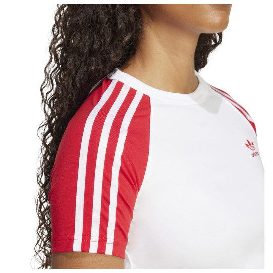 Adidas Γυναικεία κοντομάνικη μπλούζα Adicolor 3-S Raglan Slim Tee